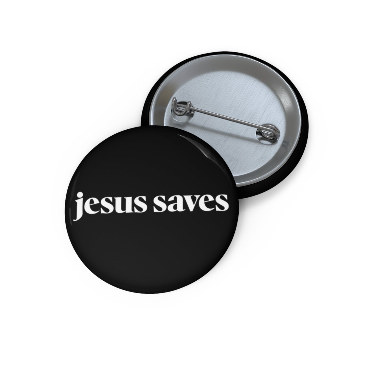 Jesus Saves Button Pin