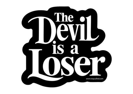 The Devil is a Loser - Die Cut Sticker